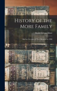 Cover of the reprinted "History of the More Family"